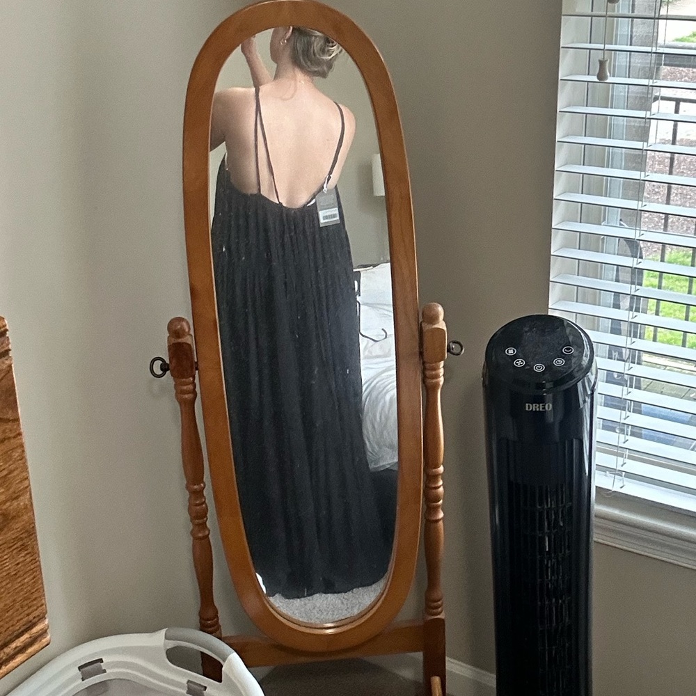 Everlane Tiered Black Maxi Dress